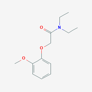 molecular formula C13H19NO3 B5773440 N,N-diethyl-2-(2-methoxyphenoxy)acetamide 