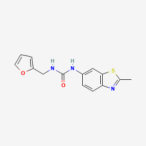 N-(2-furylmethyl)-N'-(2-methyl-1,3-benzothiazol-6-yl)urea