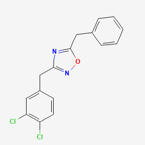 molecular formula C16H12Cl2N2O B5773449 5-benzyl-3-(3,4-dichlorobenzyl)-1,2,4-oxadiazole 