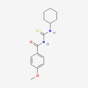 N-[(cyclohexylamino)carbonothioyl]-4-methoxybenzamide