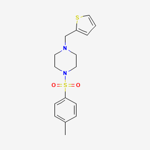 molecular formula C16H20N2O2S2 B5773474 1-[(4-methylphenyl)sulfonyl]-4-(2-thienylmethyl)piperazine 