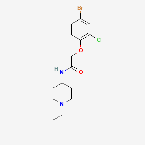 2-(4-bromo-2-chlorophenoxy)-N-(1-propyl-4-piperidinyl)acetamide