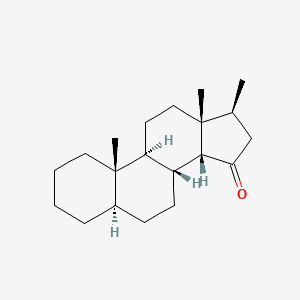 molecular formula C20H32O B577350 (14beta)-17beta-Methyl-5alpha-androstan-15-one CAS No. 14012-11-4