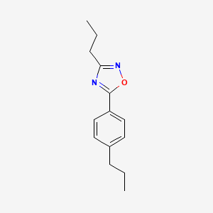 molecular formula C14H18N2O B5773511 3-propyl-5-(4-propylphenyl)-1,2,4-oxadiazole 