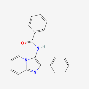 molecular formula C21H17N3O B5773522 N-[2-(4-methylphenyl)imidazo[1,2-a]pyridin-3-yl]benzamide 
