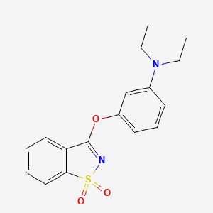 3-[(1,1-dioxido-1,2-benzisothiazol-3-yl)oxy]-N,N-diethylaniline