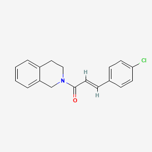 2-[3-(4-chlorophenyl)acryloyl]-1,2,3,4-tetrahydroisoquinoline