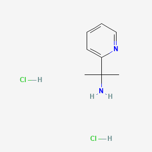 molecular formula C8H14Cl2N2 B577360 2-(2-Pyridyl)-2-propylamine Dihydrochloride CAS No. 1256633-17-6