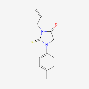 molecular formula C13H14N2OS B5773625 3-allyl-1-(4-methylphenyl)-2-thioxo-4-imidazolidinone 