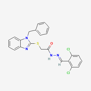 2-[(1-benzyl-1H-benzimidazol-2-yl)thio]-N'-(2,6-dichlorobenzylidene)acetohydrazide