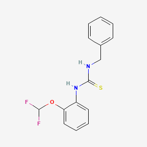 molecular formula C15H14F2N2OS B5773645 N-benzyl-N'-[2-(difluoromethoxy)phenyl]thiourea 