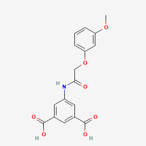 5-{[(3-methoxyphenoxy)acetyl]amino}isophthalic acid