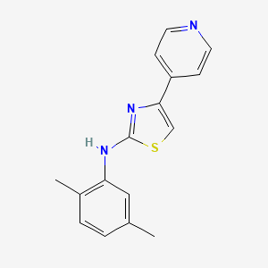 N-(2,5-dimethylphenyl)-4-(4-pyridinyl)-1,3-thiazol-2-amine