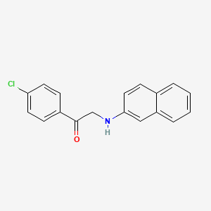 1-(4-chlorophenyl)-2-(2-naphthylamino)ethanone