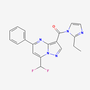7-(difluoromethyl)-3-[(2-ethyl-1H-imidazol-1-yl)carbonyl]-5-phenylpyrazolo[1,5-a]pyrimidine