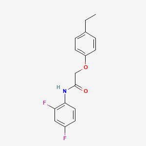 molecular formula C16H15F2NO2 B5773721 N-(2,4-difluorophenyl)-2-(4-ethylphenoxy)acetamide 