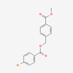 molecular formula C16H13BrO4 B5773733 4-(methoxycarbonyl)benzyl 4-bromobenzoate 