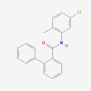 molecular formula C20H16ClNO B5773745 N-(5-chloro-2-methylphenyl)-2-biphenylcarboxamide 