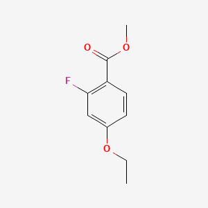 molecular formula C10H11FO3 B577375 Methyl 4-ethoxy-2-fluorobenzoate CAS No. 1314987-36-4