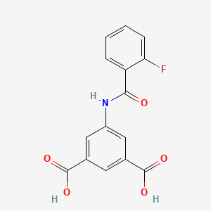 5-[(2-fluorobenzoyl)amino]isophthalic acid