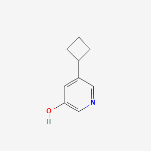 molecular formula C9H11NO B577377 5-Cyclobutylpyridin-3-ol CAS No. 1314356-72-3