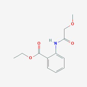 molecular formula C12H15NO4 B5773777 ethyl 2-[(methoxyacetyl)amino]benzoate 