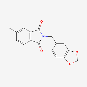 2-(1,3-benzodioxol-5-ylmethyl)-5-methyl-1H-isoindole-1,3(2H)-dione