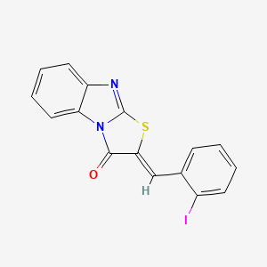 2-(2-iodobenzylidene)[1,3]thiazolo[3,2-a]benzimidazol-3(2H)-one