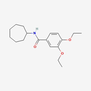 N-cycloheptyl-3,4-diethoxybenzamide