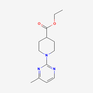 molecular formula C13H19N3O2 B577384 Ethyl 1-(4-methylpyrimidin-2-yl)piperidine-4-carboxylate CAS No. 1273680-69-5