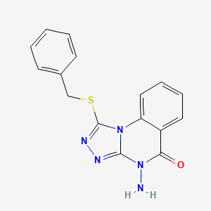 4-amino-1-(benzylthio)[1,2,4]triazolo[4,3-a]quinazolin-5(4H)-one