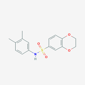 N-(3,4-dimethylphenyl)-2,3-dihydro-1,4-benzodioxine-6-sulfonamide