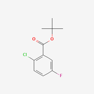 molecular formula C11H12ClFO2 B577388 Tert-butyl 2-chloro-5-fluorobenzoate CAS No. 1215206-26-0