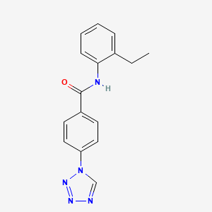 molecular formula C16H15N5O B5773900 N-(2-ethylphenyl)-4-(1H-tetrazol-1-yl)benzamide 