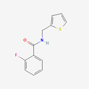molecular formula C12H10FNOS B5773944 2-fluoro-N-(2-thienylmethyl)benzamide 