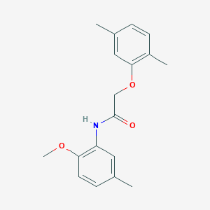 molecular formula C18H21NO3 B5773953 2-(2,5-dimethylphenoxy)-N-(2-methoxy-5-methylphenyl)acetamide 