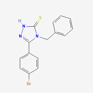 molecular formula C15H12BrN3S B5773959 4-benzyl-5-(4-bromophenyl)-4H-1,2,4-triazole-3-thiol 