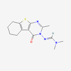 N,N-dimethyl-N'-(2-methyl-4-oxo-5,6,7,8-tetrahydro[1]benzothieno[2,3-d]pyrimidin-3(4H)-yl)imidoformamide