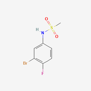 molecular formula C7H7BrFNO2S B577403 N-(3-Bromo-4-fluorophenyl)methanesulfonamide CAS No. 1256633-26-7