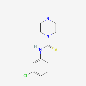 molecular formula C12H16ClN3S B5774032 N-(3-chlorophenyl)-4-methyl-1-piperazinecarbothioamide 