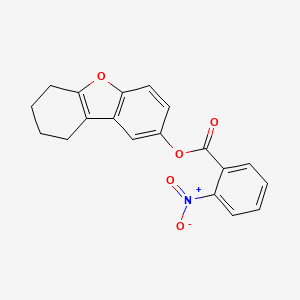 molecular formula C19H15NO5 B5774074 6,7,8,9-tetrahydrodibenzo[b,d]furan-2-yl 2-nitrobenzoate 