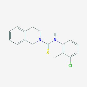 molecular formula C17H17ClN2S B5774113 N-(3-chloro-2-methylphenyl)-3,4-dihydro-2(1H)-isoquinolinecarbothioamide 