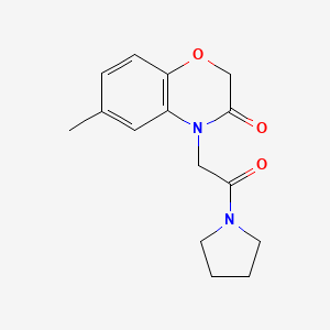 molecular formula C15H18N2O3 B5774119 6-methyl-4-(2-oxo-2-pyrrolidin-1-ylethyl)-2H-1,4-benzoxazin-3(4H)-one 