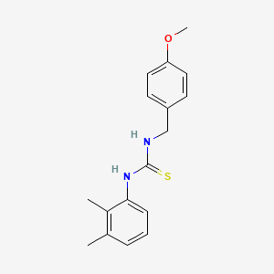 molecular formula C17H20N2OS B5774155 N-(2,3-dimethylphenyl)-N'-(4-methoxybenzyl)thiourea 