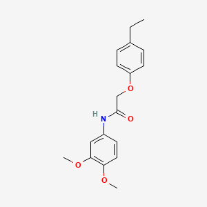 molecular formula C18H21NO4 B5774166 N-(3,4-dimethoxyphenyl)-2-(4-ethylphenoxy)acetamide 
