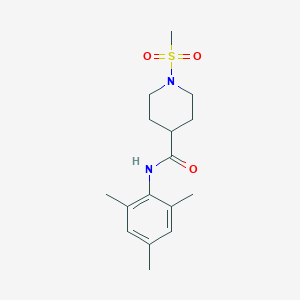 molecular formula C16H24N2O3S B5774186 N-mesityl-1-(methylsulfonyl)-4-piperidinecarboxamide 