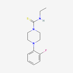 molecular formula C13H18FN3S B5774221 N-ethyl-4-(2-fluorophenyl)-1-piperazinecarbothioamide 