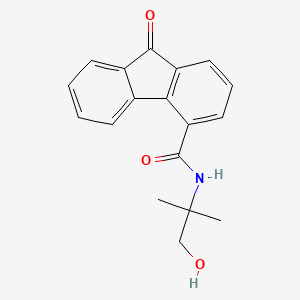 molecular formula C18H17NO3 B5774250 N-(2-hydroxy-1,1-dimethylethyl)-9-oxo-9H-fluorene-4-carboxamide 