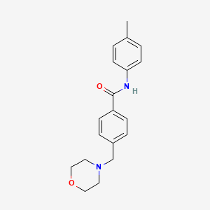 molecular formula C19H22N2O2 B5774275 N-(4-methylphenyl)-4-(4-morpholinylmethyl)benzamide 