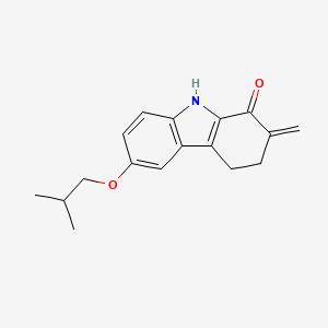 molecular formula C17H19NO2 B5774299 6-isobutoxy-2-methylene-2,3,4,9-tetrahydro-1H-carbazol-1-one 